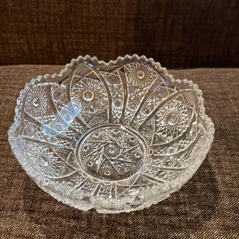 Lovely pressed glass vintage bowl